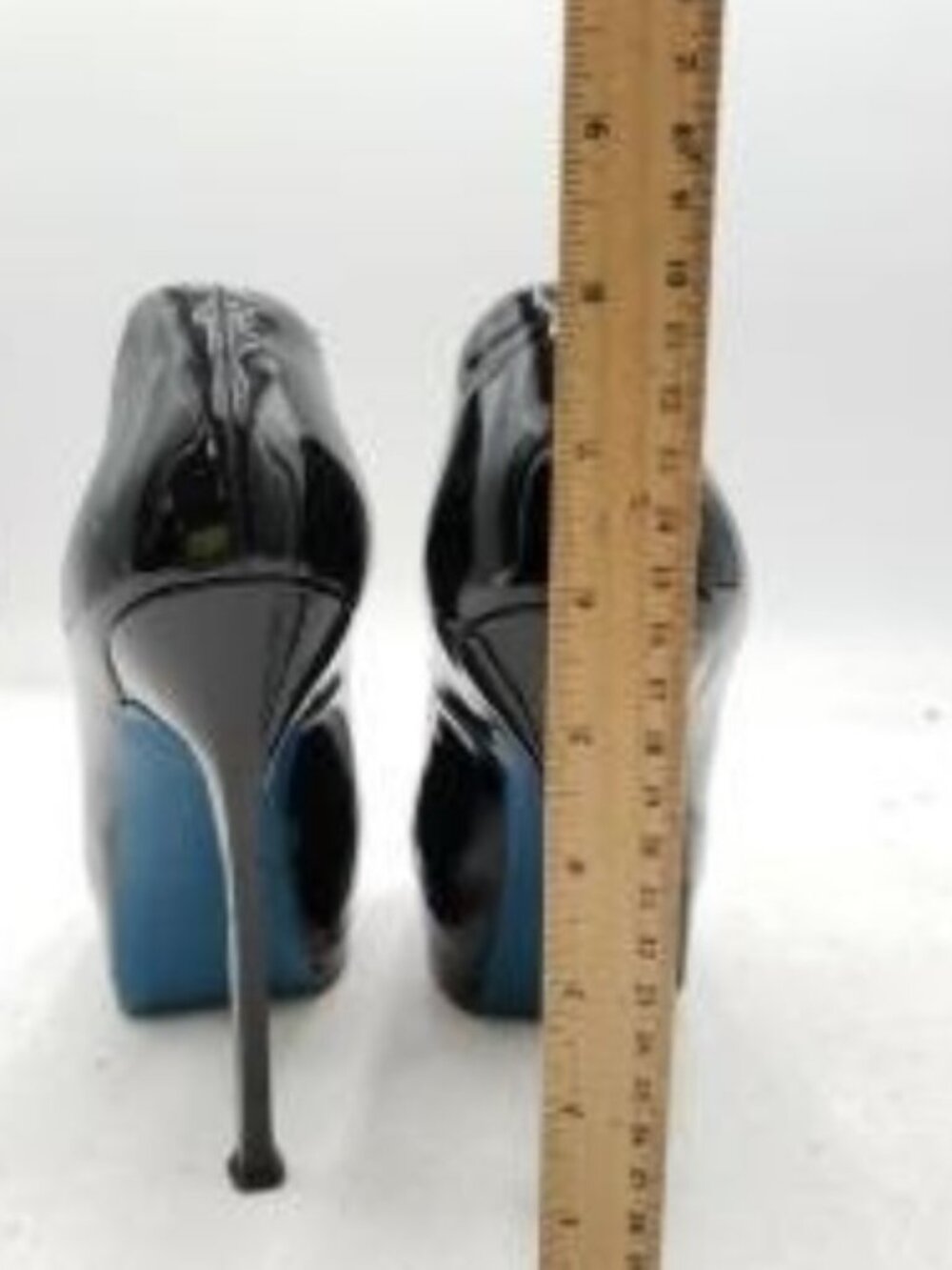 $995 YSL Saint Laurent Tribtoo 105 Nude Beige Patent Pumps Heels Shoes 41 10 COA - Picture 6 of 9